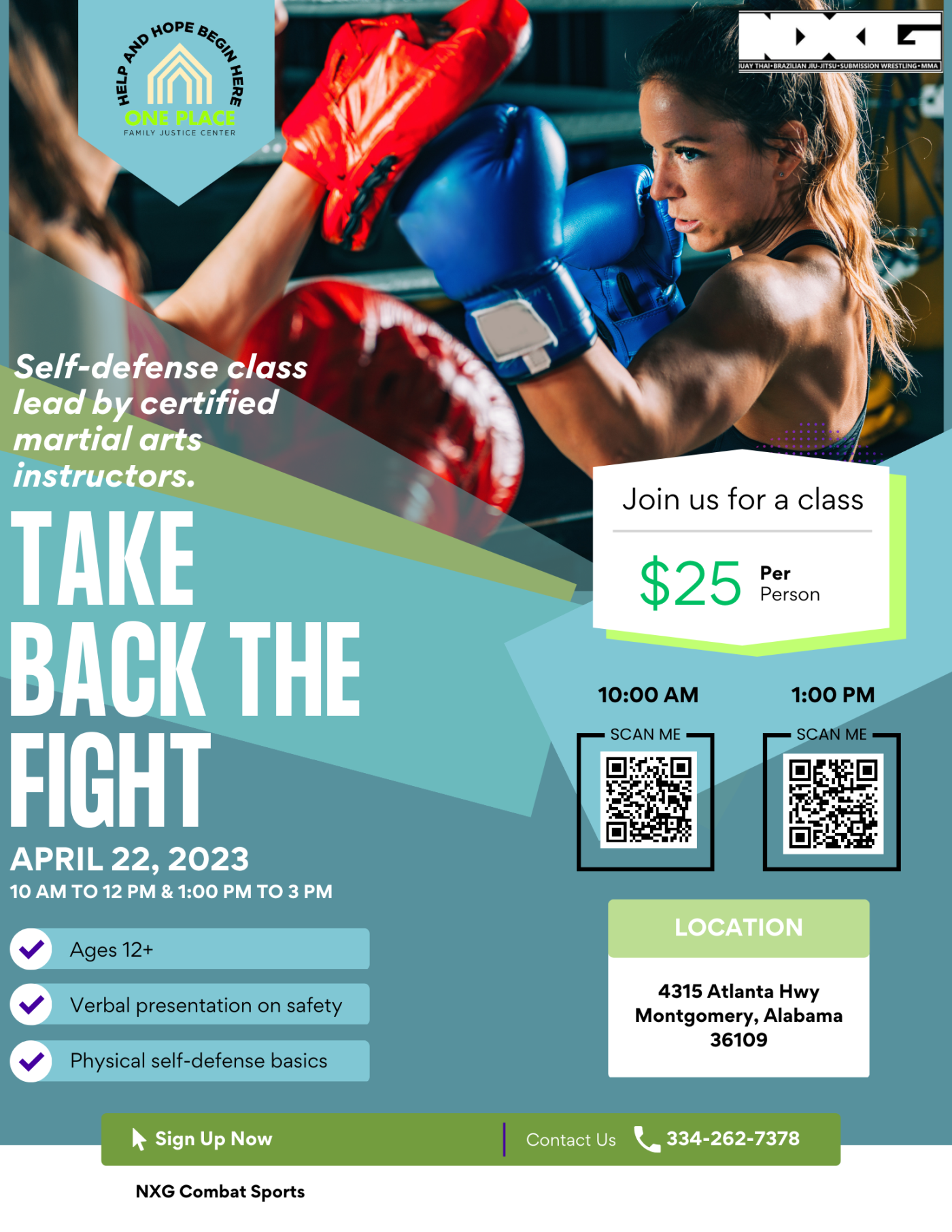 Updated Take back the fight flyer 032823