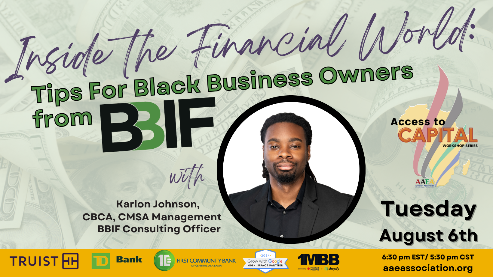 Black Business Month_ AAEA Access to Capital Workshop Series