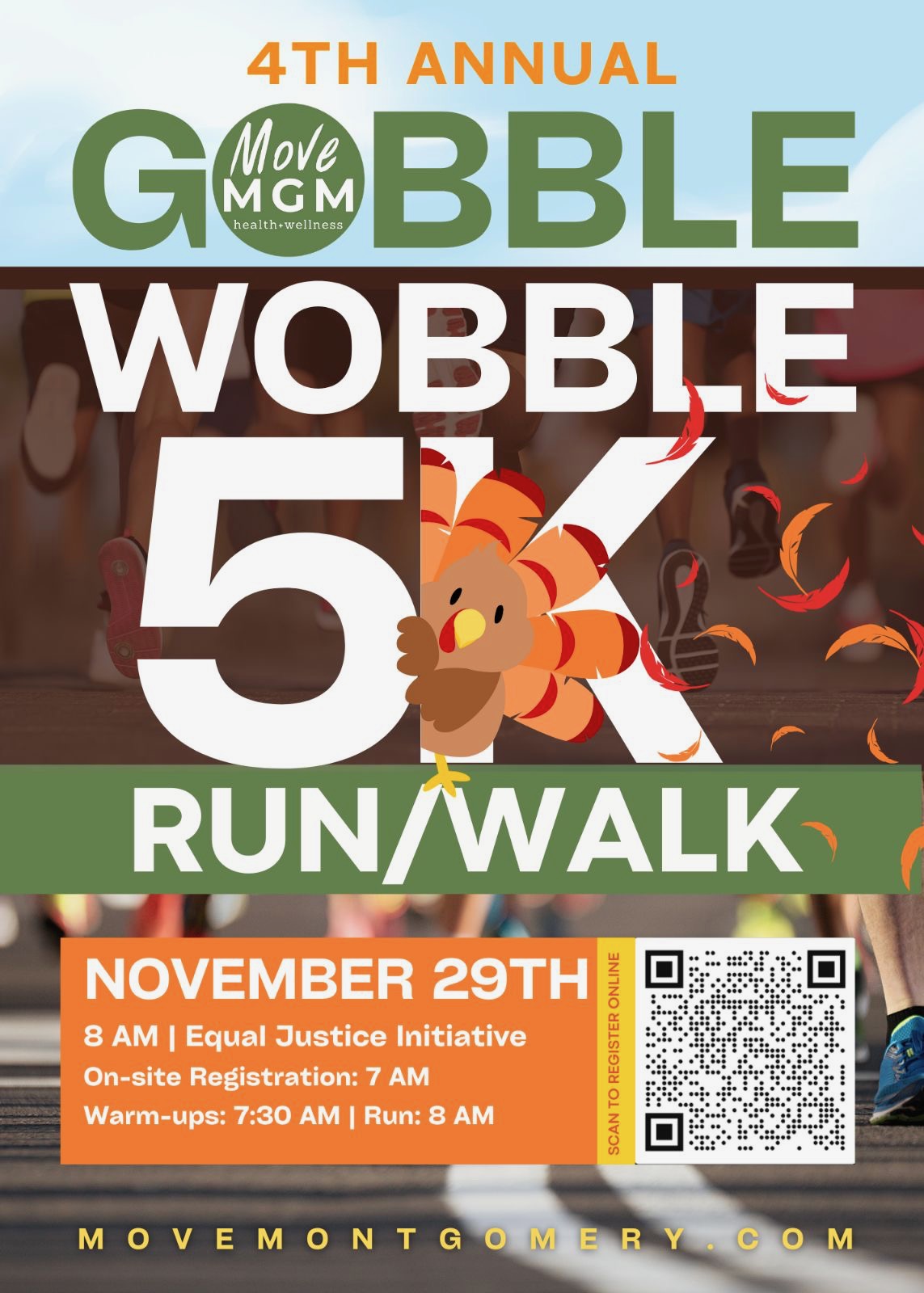 Move MGM4th Annual Gobble Wobble 5K RunWalk