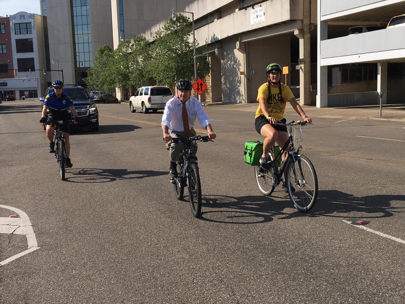 Mayor Strange Biking