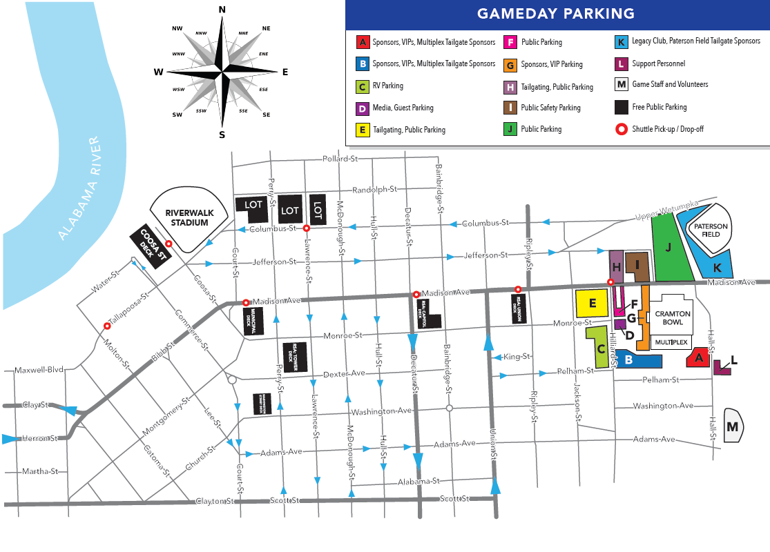 Camellia Bowl Parking Info